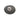 Round gray stone with a silver circular emblem on a white background
