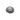 Round gray stone with a silver emblem featuring arrows and text on a white background