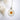 Necklace with a round Pressed Botanical Pendants featuring a pressed flower on a white background