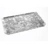 Floral patterned fabric on a white background