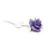 Purple Porcelain Rose on a white background