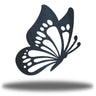 Black Monarch Butterfly Metal Wall Art  on a white background
