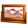 LIQUID SAND picture in wood frame on white background