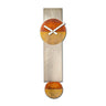 Narrow Pendulum Clock by Leonie Lacouette Wall Clocks Leonie Lacouette Clocks Steel & Copper Eclectic Treasures