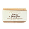 Bar of Fern Valley Goat Milk Soap with Oatmeal & Honey Scrub on a white background