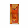 Copper Pendulum Wall Clock Handcrafted by  Leonie Lacouette on white background