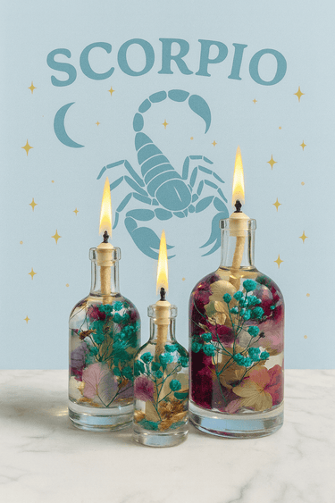 Scorpio Zodiac Oil Candle - October 23 to November 21Oil candle