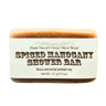 Spiced Mahogany shower bar from Fern Valley Goat Milk Soap on a white background