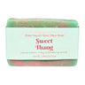 Fern Valley Exfoliating Goat Milk Soap with Kaolin Clay with 'Sweet Thang' label on a white background