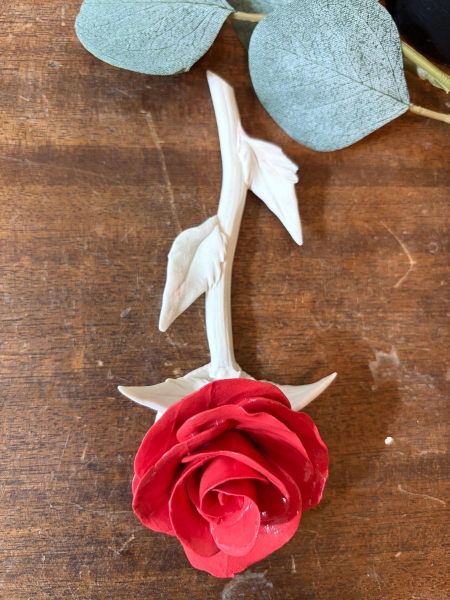 Red Roses Handmade True Love Red Rose Handmade Porcelain – Eclectic Treasures