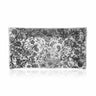 Floral paisley patterned clutch bag on a white background