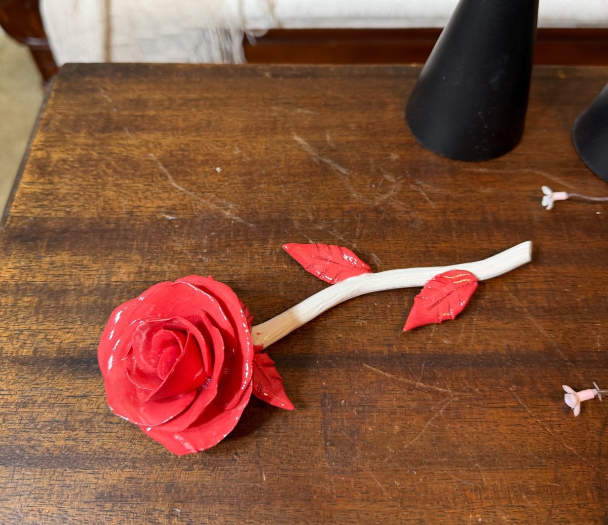 Red Roses Handmade True Love Red Rose Handmade Porcelain – Eclectic Treasures