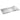 Rectangular glass tray with textured surface on a white background