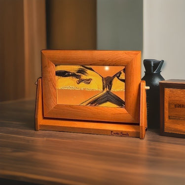 3d moving sand art Sunset Orange Sand Pictures Sm. - Eclectic Treasures