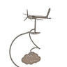 Da' Plane Silverware Kinetic Upcycled Garden Art - Eclectic Treasures