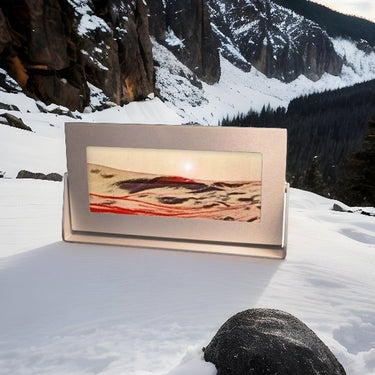 Sand Picture Red Volcanic Clear - Eclectic Treasures
