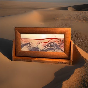 Deluxed  Framed Moving Sand Art - Desktop Series - Eclectic Treasures