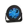 Round Sand Picture Ocean Blue Black Metal Frame - Eclectic Treasures